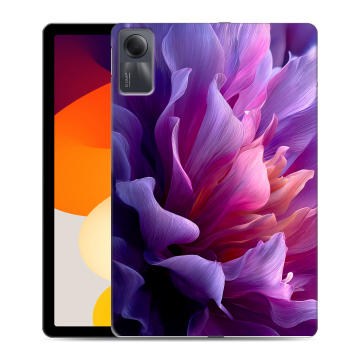 Силиконовый чехол на Xiaomi RedMi Pad SE с принтом женский цветы Силиконовый чехол на Xiaomi RedMi Pad SE с принтом женский цветы
