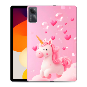 Силиконовый чехол на Xiaomi RedMi Pad SE с принтом Единорог Силиконовый чехол на Xiaomi RedMi Pad SE с принтом Единорог
