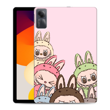 Силиконовый чехол на Xiaomi RedMi Pad SE с принтом Лабубу