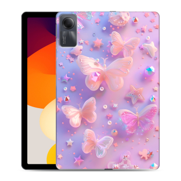 Силиконовый чехол на Xiaomi RedMi Pad SE с принтом Бабочки
