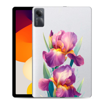 Силиконовый чехол на Xiaomi RedMi Pad SE с принтом Цветы орхидеи