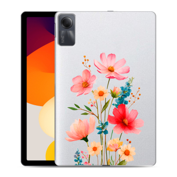 Силиконовый чехол на Xiaomi RedMi Pad SE с принтом Цветы