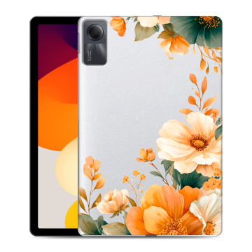 Силиконовый чехол на Xiaomi RedMi Pad SE с принтом Цветы принт