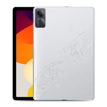 Силиконовый чехол на Xiaomi RedMi Pad SE с принтом Сотворение мира