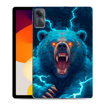 Силиконовый чехол на Xiaomi RedMi Pad SE с принтом Медведь