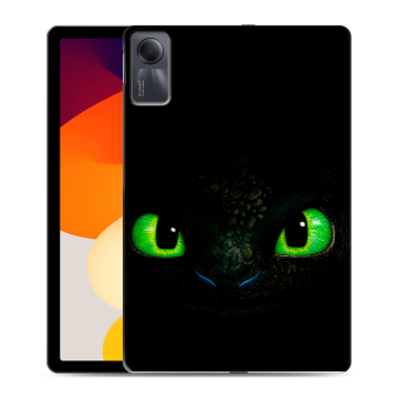 Силиконовый чехол на Xiaomi RedMi Pad SE с принтом Как приручить дракона