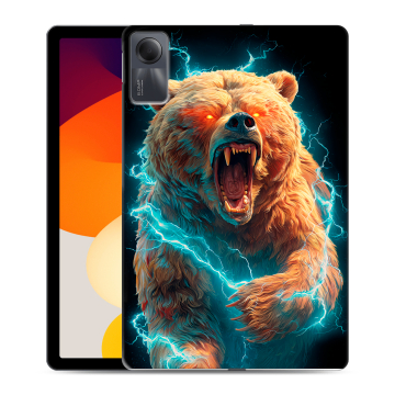 Силиконовый чехол на Xiaomi RedMi Pad SE с принтом Медведь