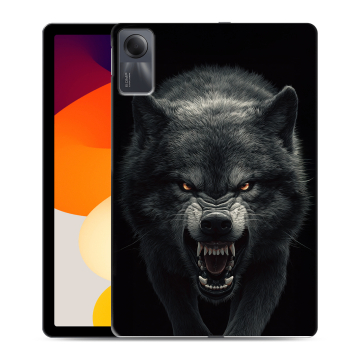 Силиконовый чехол на Xiaomi RedMi Pad SE с принтом Волк