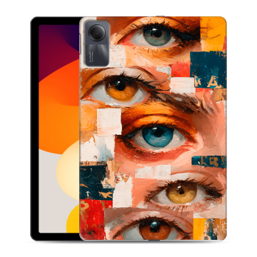 Силиконовый чехол на Xiaomi RedMi Pad SE с принтом Модный принт