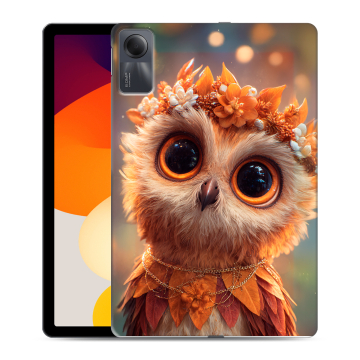 Силиконовый чехол на Xiaomi RedMi Pad SE с принтом Милая сова