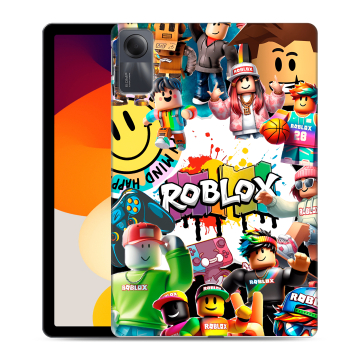 Силиконовый чехол на Xiaomi RedMi Pad SE с принтом Roblox Роблокс Силиконовый чехол на Xiaomi RedMi Pad SE с принтом Roblox Роблокс