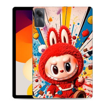 Силиконовый чехол на Xiaomi RedMi Pad SE с принтом Labubu Лабубу