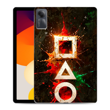Силиконовый чехол на Xiaomi RedMi Pad SE с принтом Squid Game Игра кальмара
