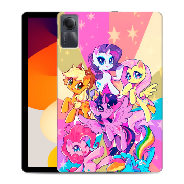 Силиконовый чехол на Xiaomi RedMi Pad SE с принтом My little pony Дружба чудо Силиконовый чехол на Xiaomi RedMi Pad SE с принтом My little pony Дружба чудо