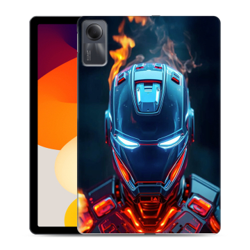 Силиконовый чехол на Xiaomi RedMi Pad SE с принтом IronMan Железный человек