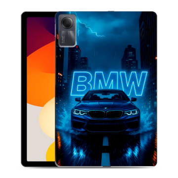 Силиконовый чехол на Xiaomi RedMi Pad SE с принтом BMW БМВ Силиконовый чехол на Xiaomi RedMi Pad SE с принтом BMW БМВ
