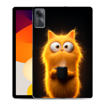Силиконовый чехол на Xiaomi RedMi Pad SE с принтом Смешной кот