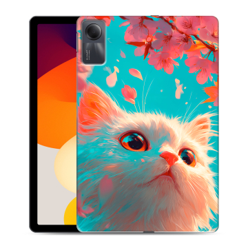 Силиконовый чехол на Xiaomi RedMi Pad SE с принтом Красивый кот