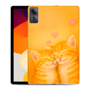 Силиконовый чехол на Xiaomi RedMi Pad SE с принтом Милые котята