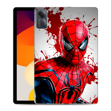 Силиконовый чехол на Xiaomi RedMi Pad SE с принтом Spiderman Человек паук