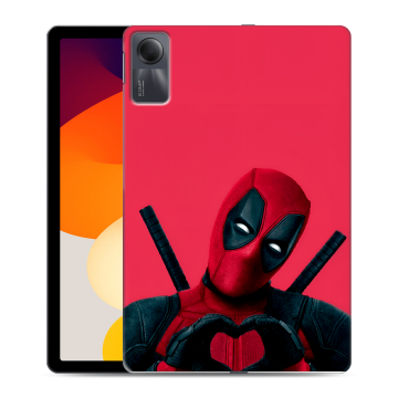 Силиконовый чехол на Xiaomi RedMi Pad SE с принтом Дедпул Deadpool
