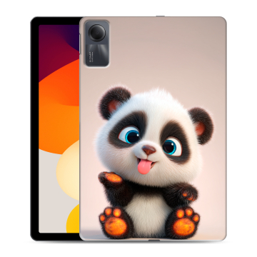 Силиконовый чехол на Xiaomi RedMi Pad SE с принтом милая панда