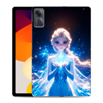 Силиконовый чехол на Xiaomi RedMi Pad SE с принтом Холодное сердце Frozen