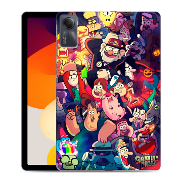 Силиконовый чехол на Xiaomi RedMi Pad SE с принтом Gravity Falls Гравити Фолз