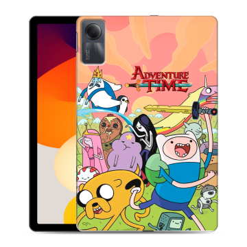 Силиконовый чехол на Xiaomi RedMi Pad SE с принтом Adventure time Время приключений