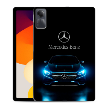 Силиконовый чехол на Xiaomi RedMi Pad SE с принтом Mercedes Мерседес