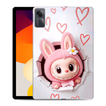 Силиконовый чехол на Xiaomi RedMi Pad SE с принтом Labubu Лабубу