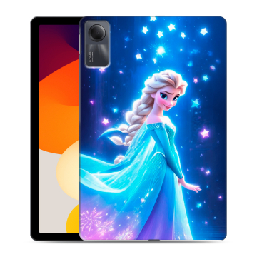 Силиконовый чехол на Xiaomi RedMi Pad SE с принтом Холодное сердце Frozen