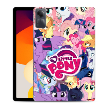 Силиконовый чехол на Xiaomi RedMi Pad SE с принтом My little pony Дружба чудо