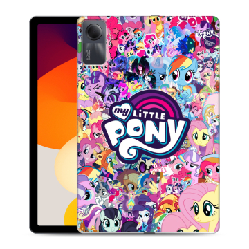 Силиконовый чехол на Xiaomi RedMi Pad SE с принтом My little pony Дружба чудо