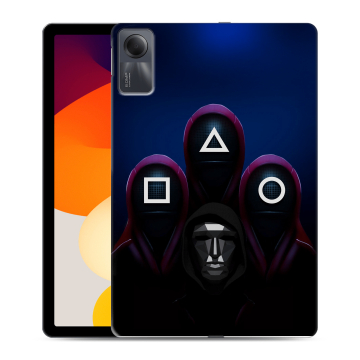 Силиконовый чехол на Xiaomi RedMi Pad SE с принтом Игра Кальмара