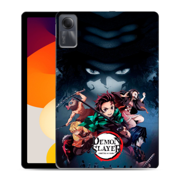 Силиконовый чехол на Xiaomi RedMi Pad SE с принтом Demon Slayer Клинок рассекающий демонов