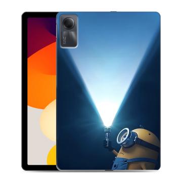 Силиконовый чехол на Xiaomi RedMi Pad SE с принтом Миньоны