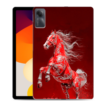 Силиконовый чехол на Xiaomi RedMi Pad SE с принтом Новый год