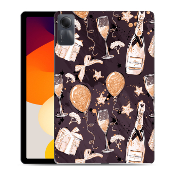 Силиконовый чехол на Xiaomi RedMi Pad SE с принтом Новый год