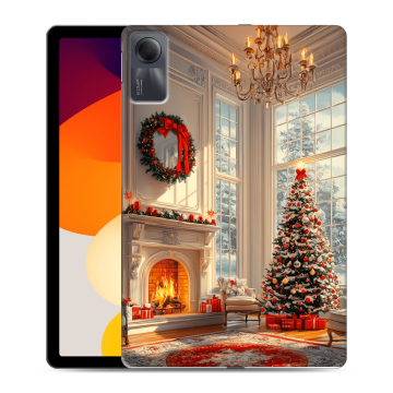 Силиконовый чехол на Xiaomi RedMi Pad SE с принтом Новый год