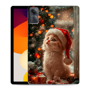 Силиконовый чехол на Xiaomi RedMi Pad SE с принтом Новый год