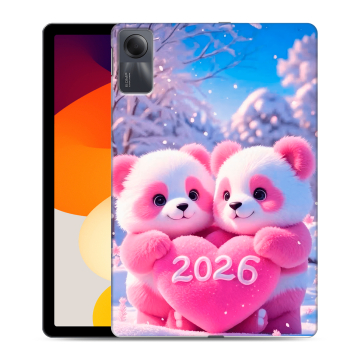 Силиконовый чехол на Xiaomi RedMi Pad SE с принтом Новый год