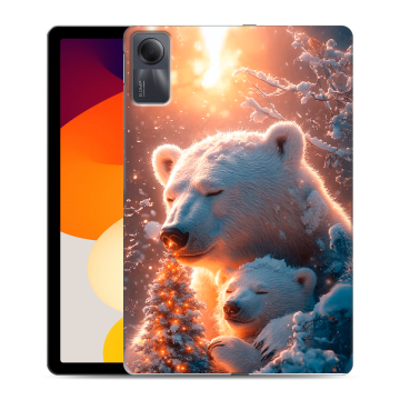 Силиконовый чехол на Xiaomi RedMi Pad SE с принтом Новый год