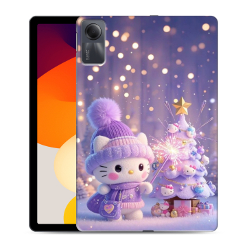 Силиконовый чехол на Xiaomi RedMi Pad SE с принтом Новый год Силиконовый чехол на Xiaomi RedMi Pad SE с принтом Новый год