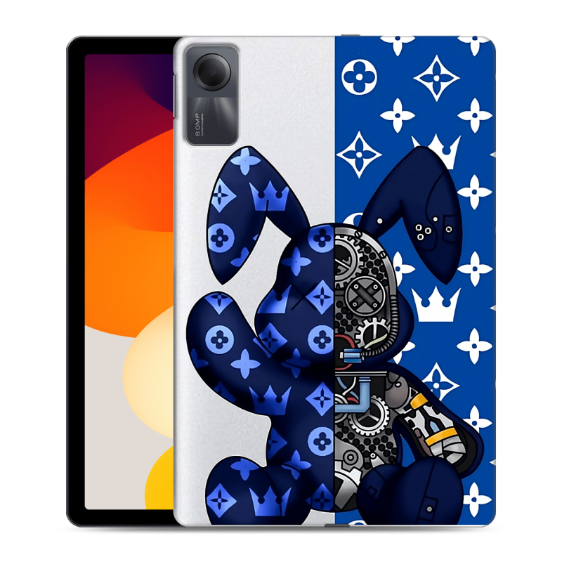 Силиконовый чехол на Xiaomi RedMi Pad SE с принтом Луи робот Силиконовый чехол на Xiaomi RedMi Pad SE с принтом Луи робот