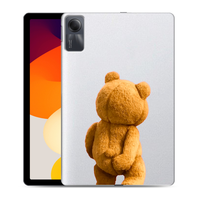 Силиконовый чехол на Xiaomi RedMi Pad SE с принтом Медведь Силиконовый чехол на Xiaomi RedMi Pad SE с принтом Медведь