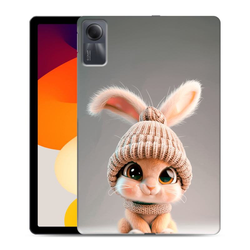 Силиконовый чехол на планшета Xiaomi RedMi Pad SE с принтом Кролик Силиконовый чехол на планшета Xiaomi RedMi Pad SE с принтом Кролик