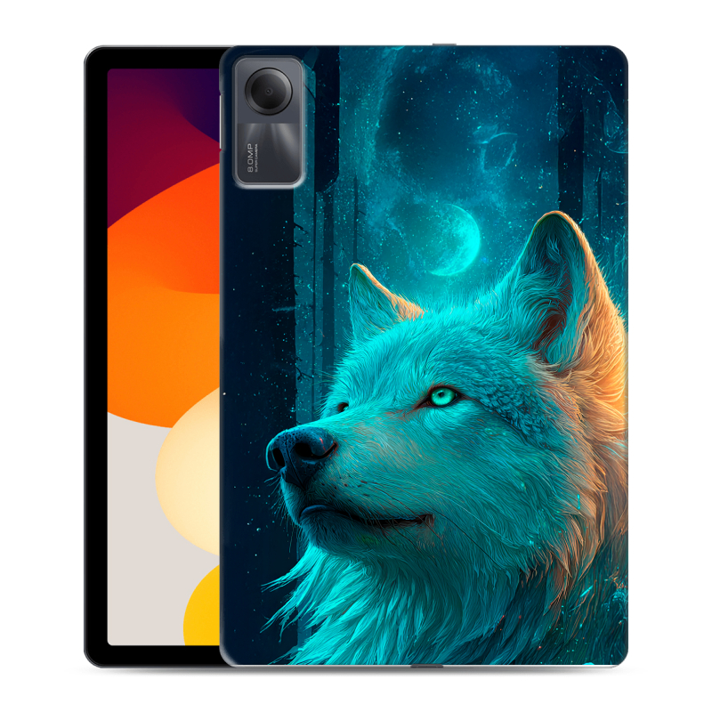 Силиконовый чехол на Xiaomi RedMi Pad SE с принтом бабочки саккура Силиконовый чехол на Xiaomi RedMi Pad SE с принтом бабочки саккура