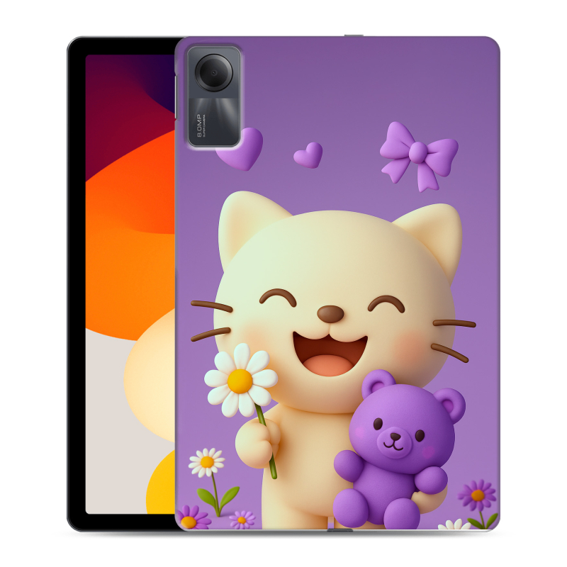 Силиконовый чехол на Xiaomi RedMi Pad SE с принтом для девочек Силиконовый чехол на Xiaomi RedMi Pad SE с принтом для девочек