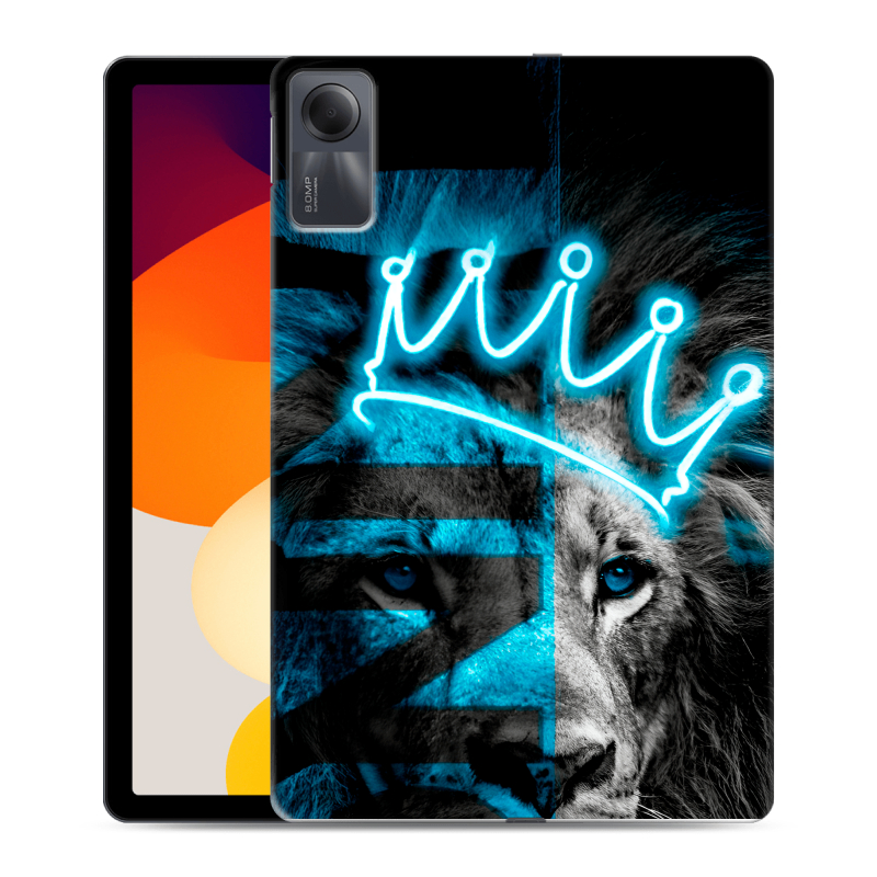 Силиконовый чехол на Xiaomi RedMi Pad SE с принтом Король лев Силиконовый чехол на Xiaomi RedMi Pad SE с принтом Король лев